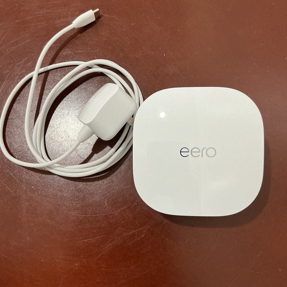 Eero Model J010001 Mesh Wi-Fi Router System‎ Dual-Band with AC Adapter Bundle